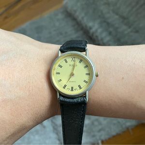 (Old Money) Suizo vintage leather watch for collectors